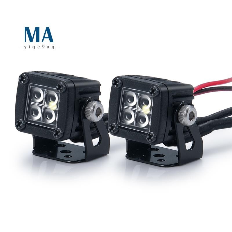 Mayige9xqไฟหน้าดัดแปลงสปอตไลท์ไฟด้านบนรถไฟกันชนสําหรับ Axial SCX10 TRX4 TRX6 1/10 RC Crawler รถ