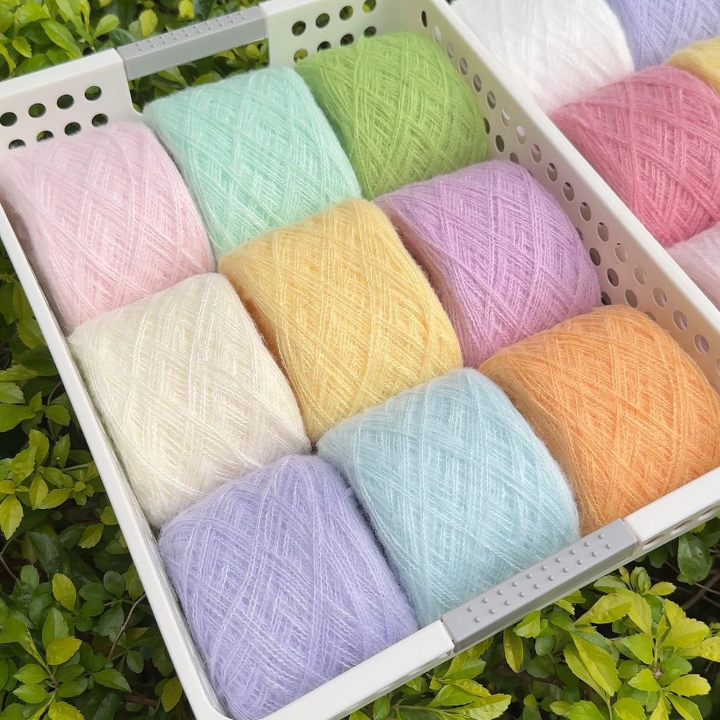 ผ้าขนแกะนุ่มพิเศษผ้าพันคอไล่ระดับสีรุ้งผ้าคลุมไหล่เส้นผสมมือ