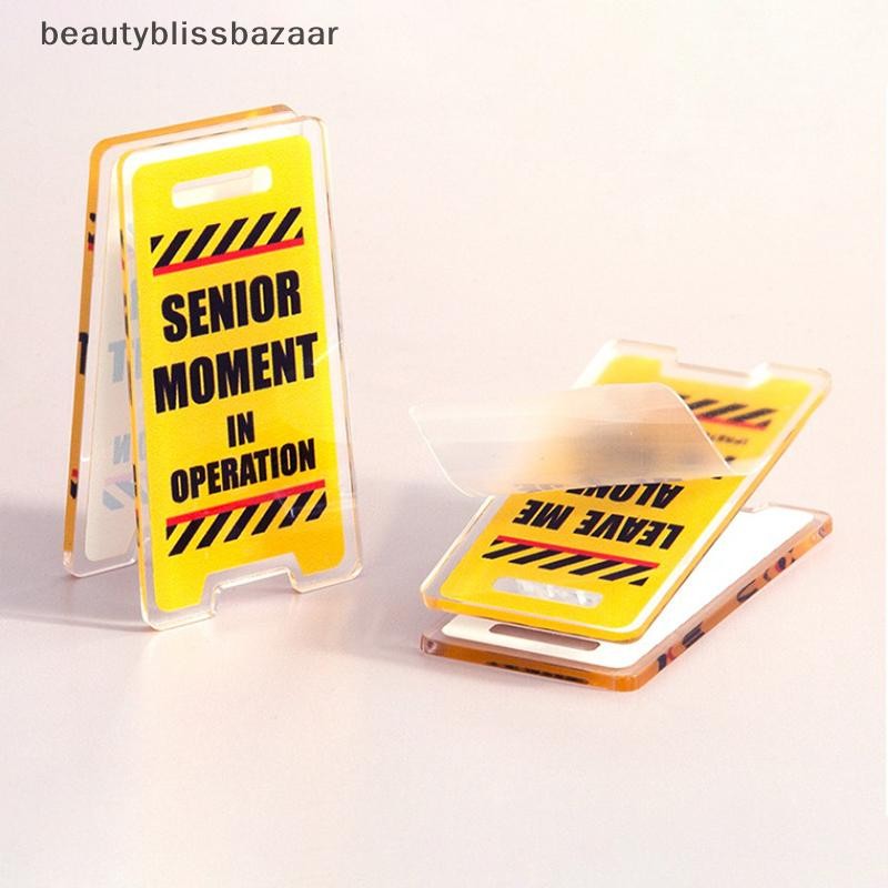 [Beauty] ป้ายโต๊ะอะคริลิค "Leave Me Alone, Im Busy" - ตกแต่งสํานักงานอารมณ์ขัน, ของขวัญ Unisex สําหรับฝีมือ, ตกแต่งห้องอเนกประสงค์สต็อกใหม่