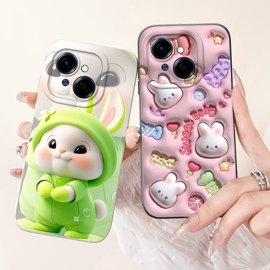 เคสโทรศัพท์ Tecno Spark Go 1 Spark Go1 ป้องกันกล้องซิลิโคนอ่อนนุ่มน่ารักการ์ตูนพิมพ์สําหรับ Tecno Spark Go1 2025 Capa