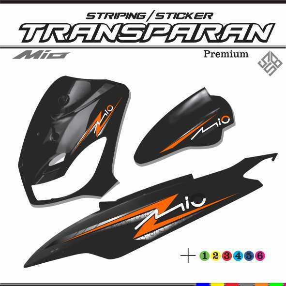 TRANSPARENT / STRIPINGตัวแปร YAMAHA MIO SPORTY / MIO SMILLE สติ๊กเกอร์ LATEST MOTIF VARIATION ART V4