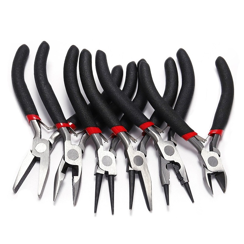 คีมทำเครื่องประดับ 12แบบ คีมปากจระเข้ คีมตัด คีมม้วนกลม อุปกรณ์งานฝีมือ DIY สำหรับทำสร้อยคอ ต่างหู