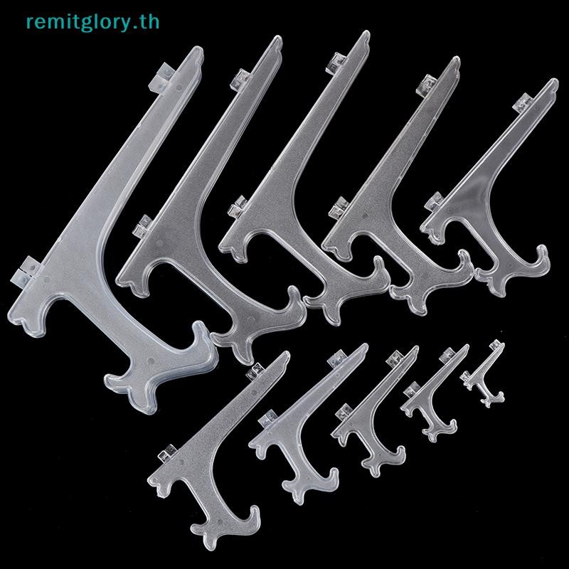 Remitglory ขาตั้งพลาสติกใสหรือที่วางจานตั้งเพื่อตั้งโชว์รูปภาพหรือ อื่นๆ TH