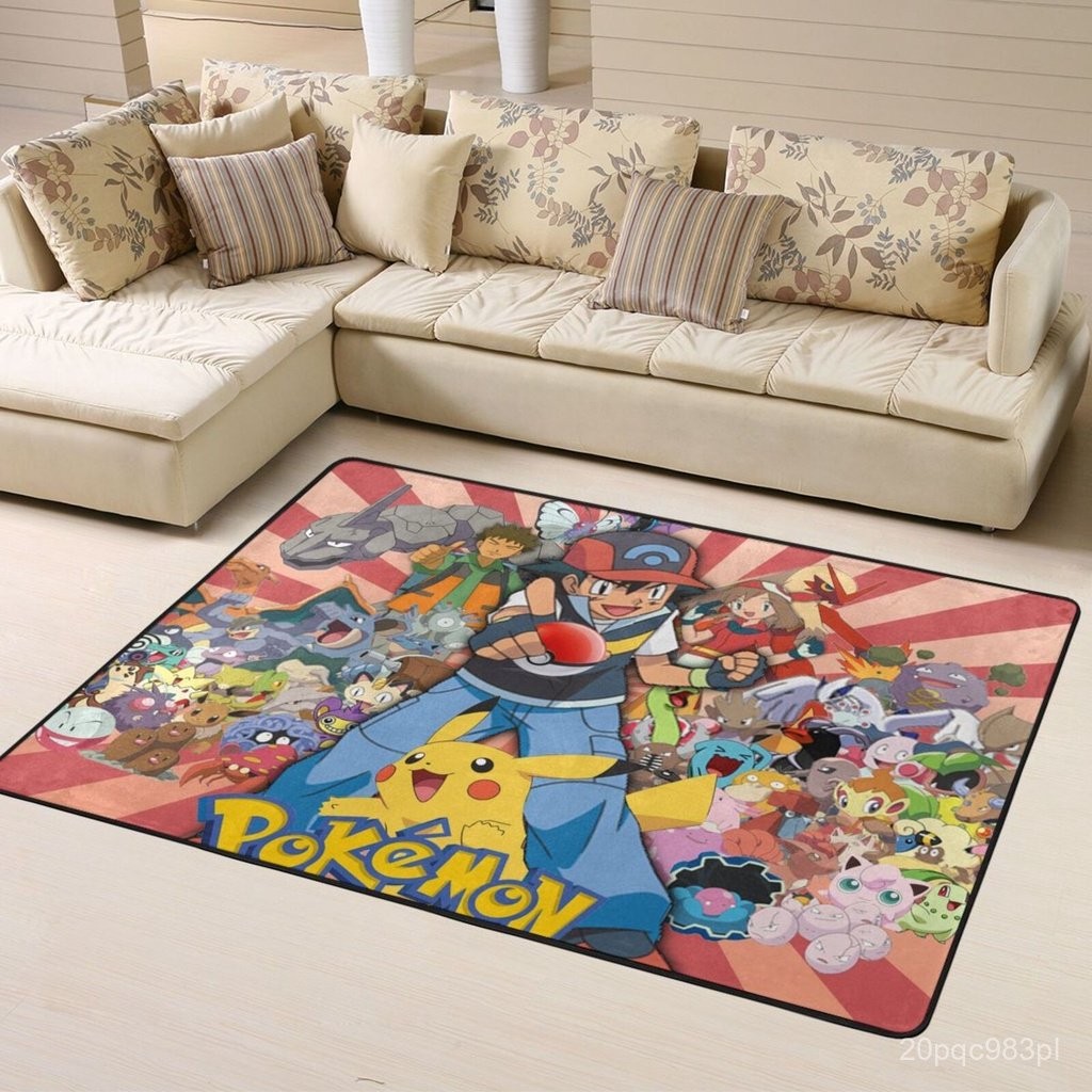 POKEMON Carpet 160*120cm Living Room Large Area Carpet Bedroom Carpet Modern Home Living Room Decora