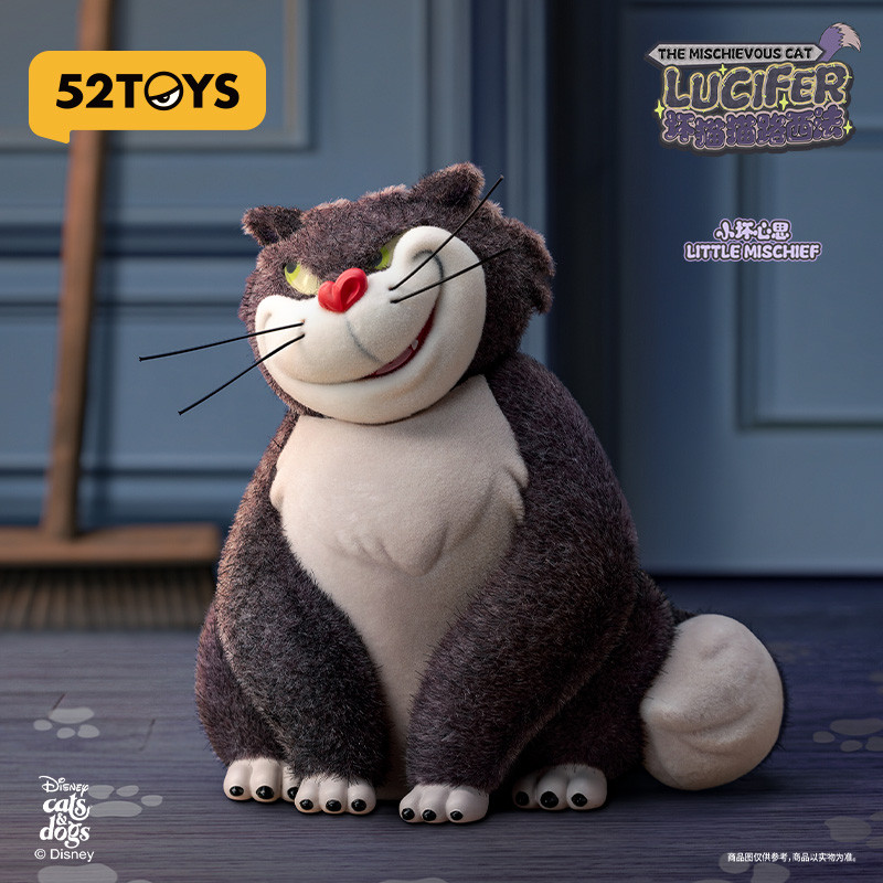 Disney Disney ของแท้ Bad Cat Cat Cat Lucifer Series Mystery กล่องรูปอินเทรนด์ของเล่นตุ๊กตาเดสก์ท็อปตกแต่งของขวัญวันเกิด