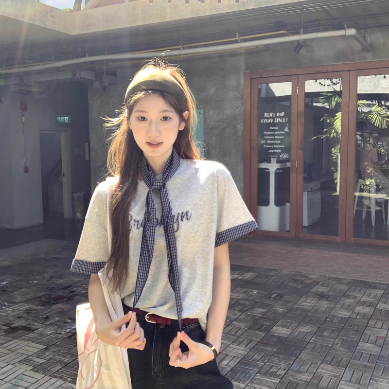 Solovely ผู้หญิง สไตล์เกาหลี ย้อนยุค เรียบร้อย คอกลม รูปที่ 6