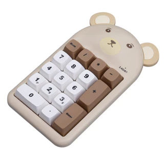🚀ส่งเร็ว🚀 NUBWO NKB114 Brown Pink Numpad Numeric Keypad Dual Mode 2.4Ghz+Bluetooth แป้นพิมพ์ คีย์บอร์ดตัวเลขตัวเลขไร้สาย