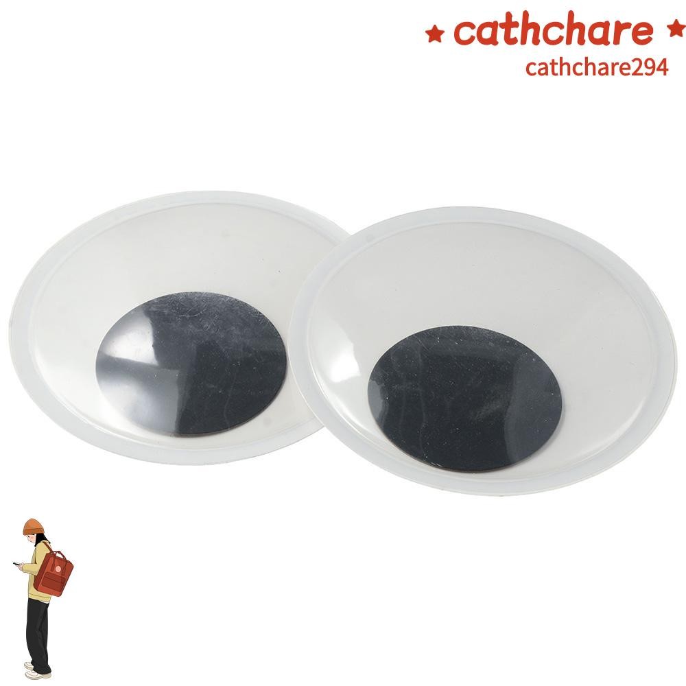 CATHCHARE294 6PCS Giant Googly Eyes, 5.9 นิ้วสีขาวสีดําสีขาว Googly Eyes, Googly Wiggle Eyes สีดํา S