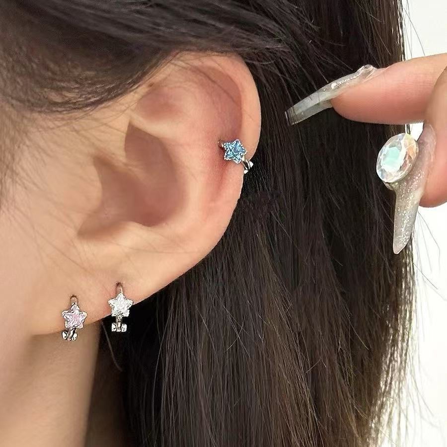 ต่างหูขนาดเล็ก สไตล์พีทาย หูกระดูกสตั๊ด กะทัดรัดสำหรับการเจาะหู