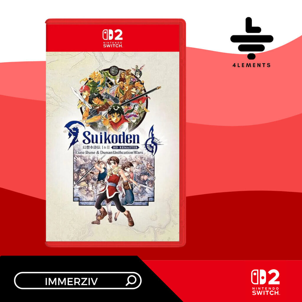 (พร้อมส่ง) SWITCH-2 SUIKODEN I&II HD REMASTERED GATE RUNE AND DUNAN UNIFICATION WARS (R3/ASIA) (ENG)