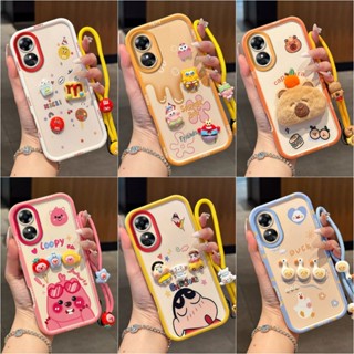เคส OPPO A17 A17K เคสโทรศัพท์ซิลิโคนอ่อนนุ่มลายการ์ตูน 3D