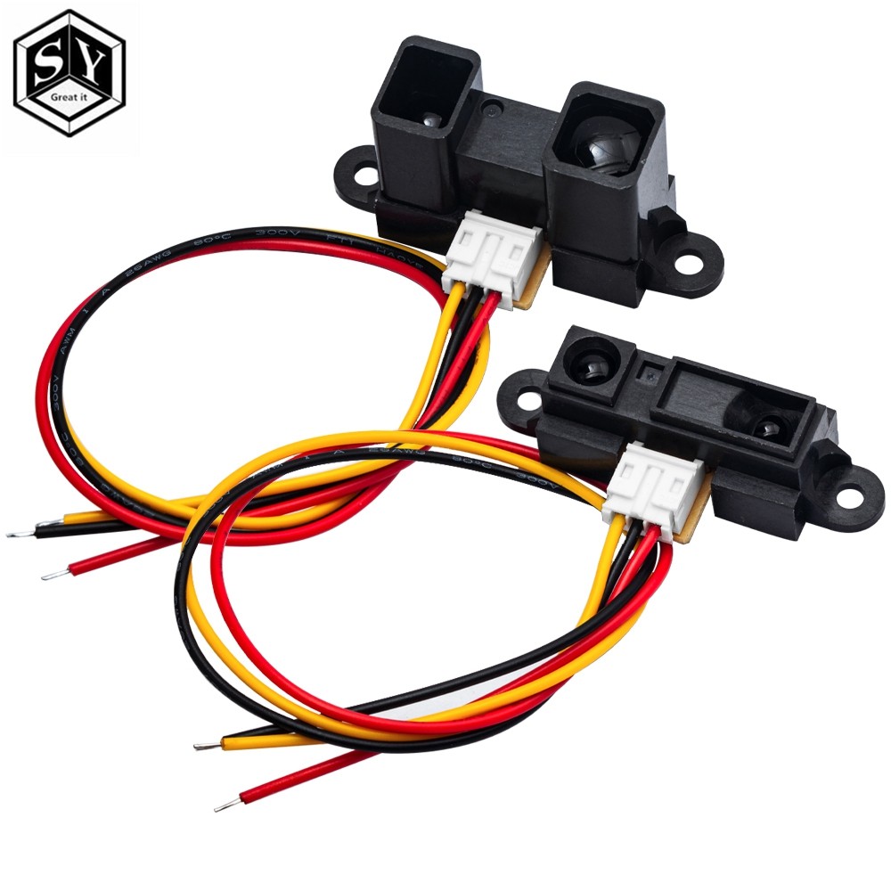 GP2Y0A21YK0F GP2Y0A02YK0F 100% ใหม่ 2Y0A21 10-80 ซม.อินฟราเรดระยะทางเซ็นเซอร์ INCLEUDING WIRE 20-150