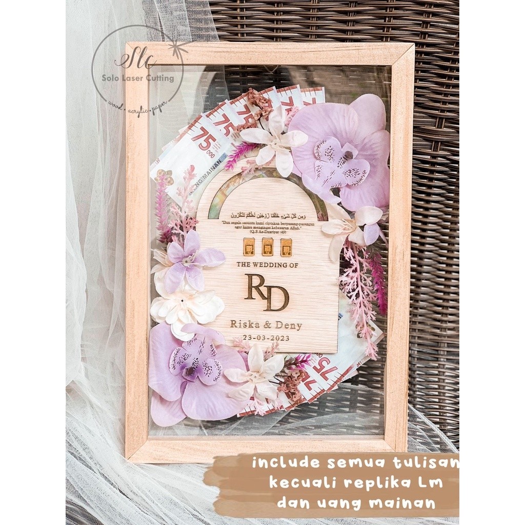 WOODEN BOTANIQUE FRAME ขนาด 20X30