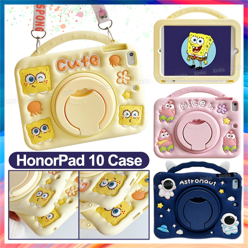 สําหรับ HonorPad 10 12.1 HonorPad X9a 11.5 นิ้ว 2025 Honor Pad 10 9 V9 X9A X8a X9 11.5 HonorPad X8A 9 X8 Lite ปลอก 360°Rotatable KickStand Kid Friendly การ์ตูนกันกระแทก