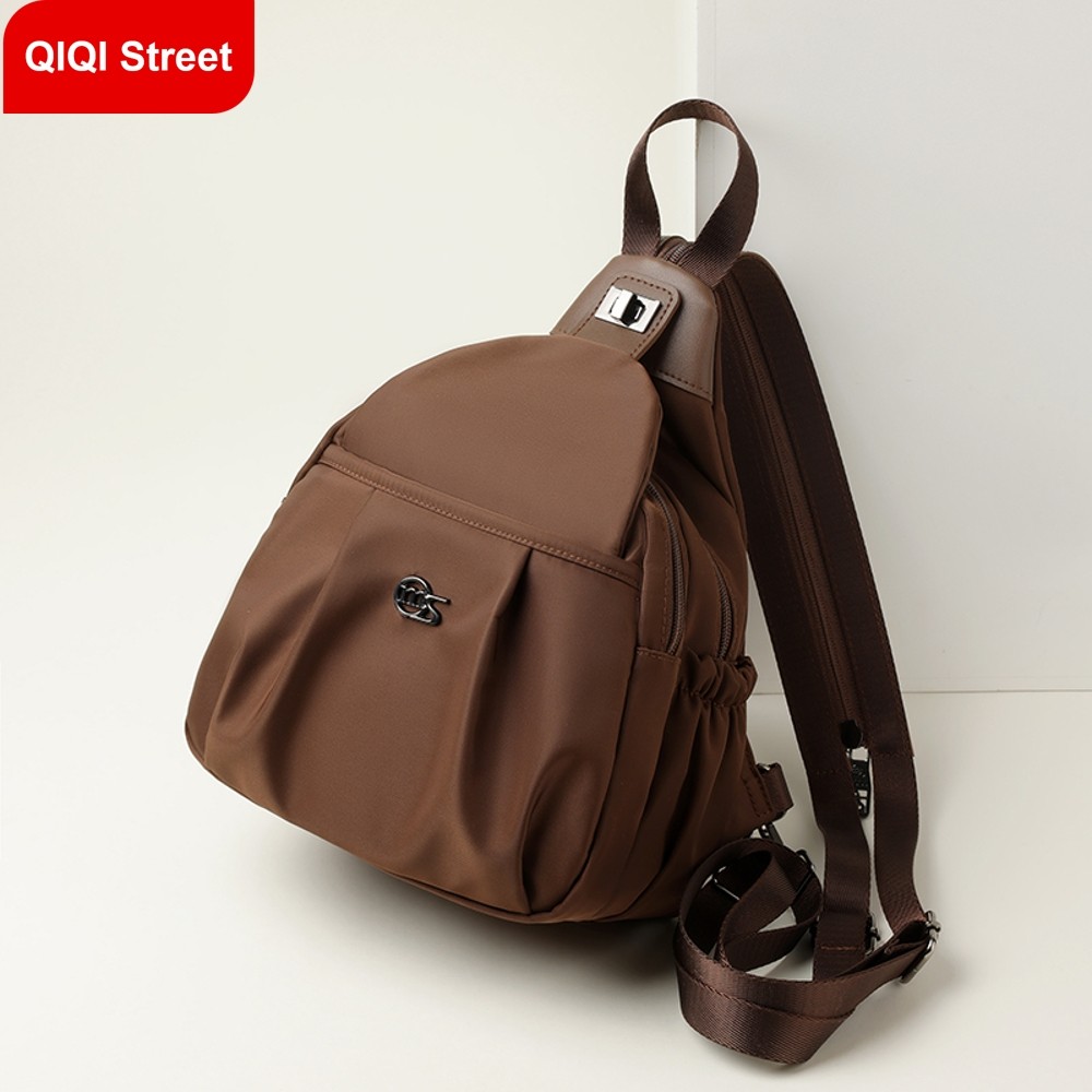 กระเป๋าเป้สะพายหลัง ลําลองและอเนกประสงค์ทําจากผ้าไนลอนแฟชั่นกระเป๋าและมัลติฟังก์ชั่นผู้หญิง