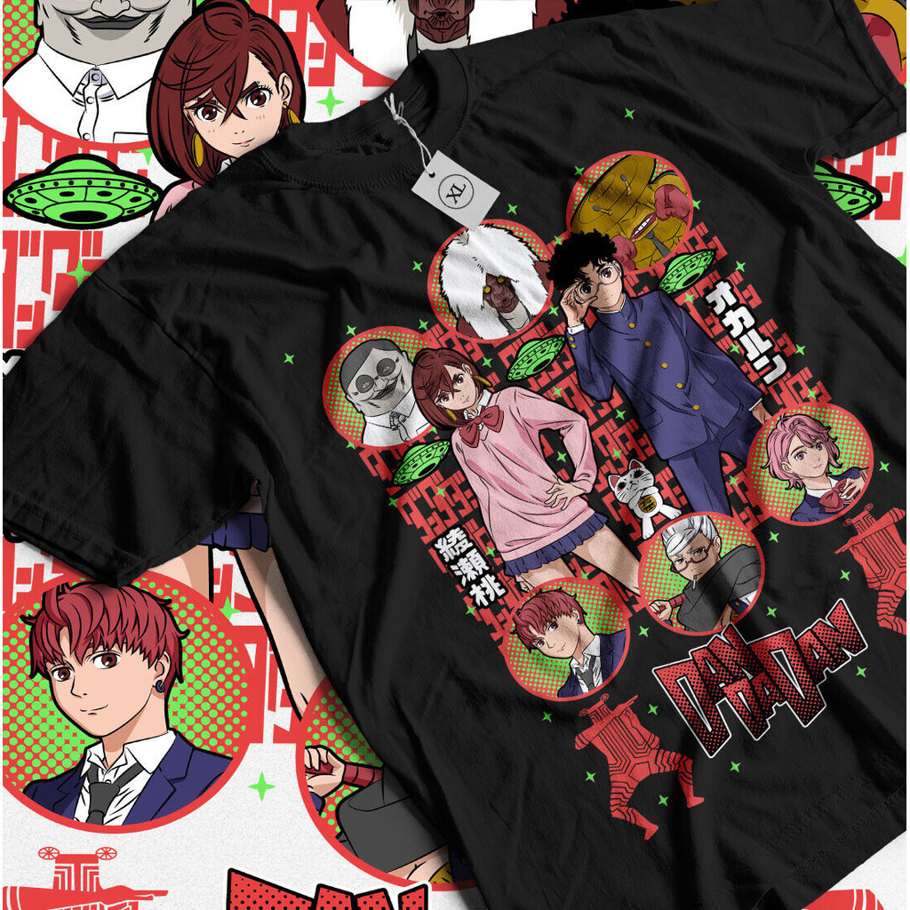 เสื้อ  รูปแบบใหม่ เสื้อยืดสีขาวDandadan T-shirt Okarun Momo Ayase Okarun Exclusive Anime Gift Shirt 