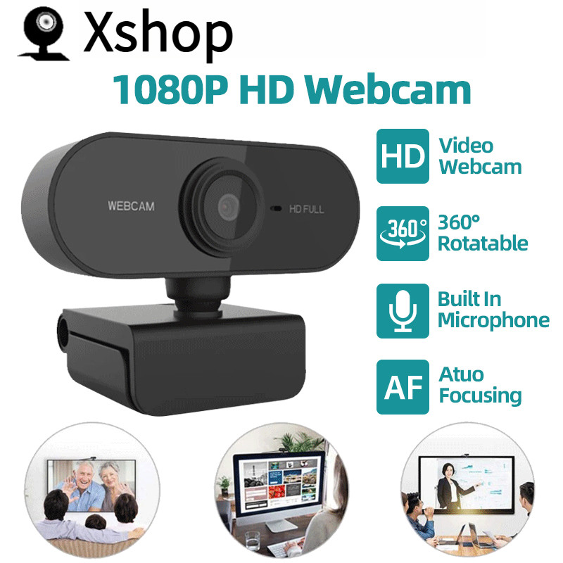 Full HD 2K 1080P เว็บแคมกล้องเว็บพร้อมไมโครโฟน 360 องศาปรับ USB 2.0 สําหรับคอมพิวเตอร์พีซีแล็ปท็อปการประชุม Class Video