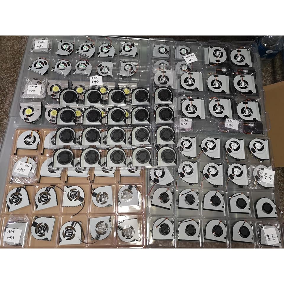พัดลมระบายความร้อน โน๊ตบุ๊ค MSI GF66, GL66, MS-1581, Katana, Pulse พัดลมดัง ซ่อมด่วน เปลี่ยนพัดลม CPU+GPU
