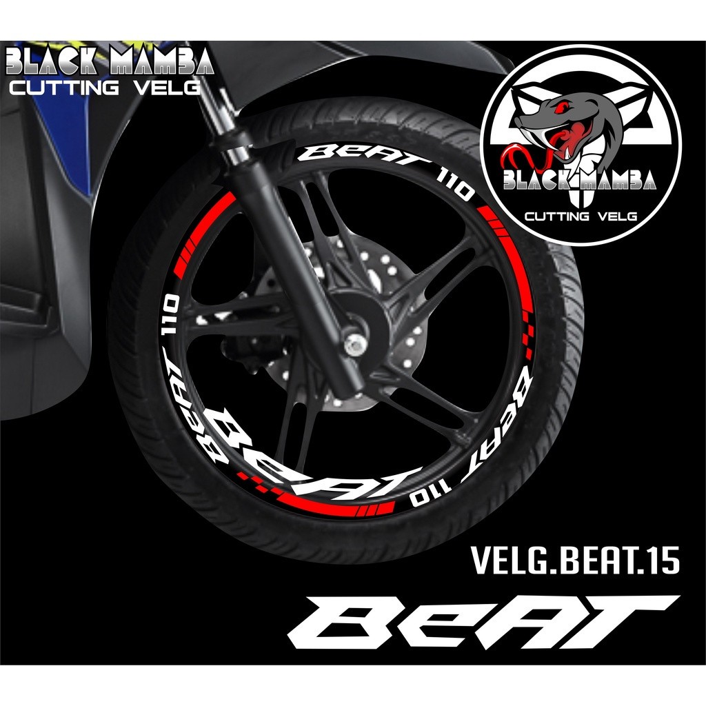 BEAT RIM Cutting STICKER - Honda BEAT 15 TIRE/VELG VARIATION List STICKER