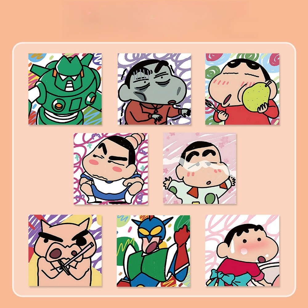 500 ชิ้น/ม้วนตลกและน่ารัก Crayon Shin Chan สติกเกอร์ม้วนสําหรับกระเป๋าเดินทางเคสโทรศัพท์แล็ปท็อปโน้ตบุ๊ค Decals เด็กของขวัญ RecordingYourLife