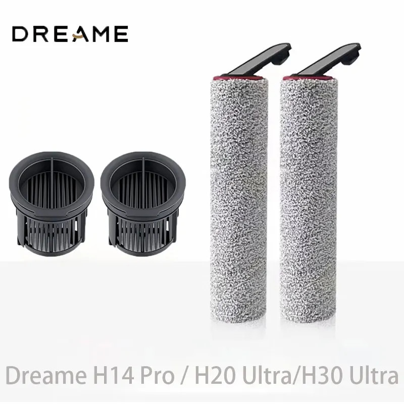 Dreame H14 Pro / H20 Ultra/H30 Ultra H13 Pro เครื่องขัดพื้นเครื่องดูดฝุ่นแปรงลูกกลิ้งตัวกรอง Hepa อุ