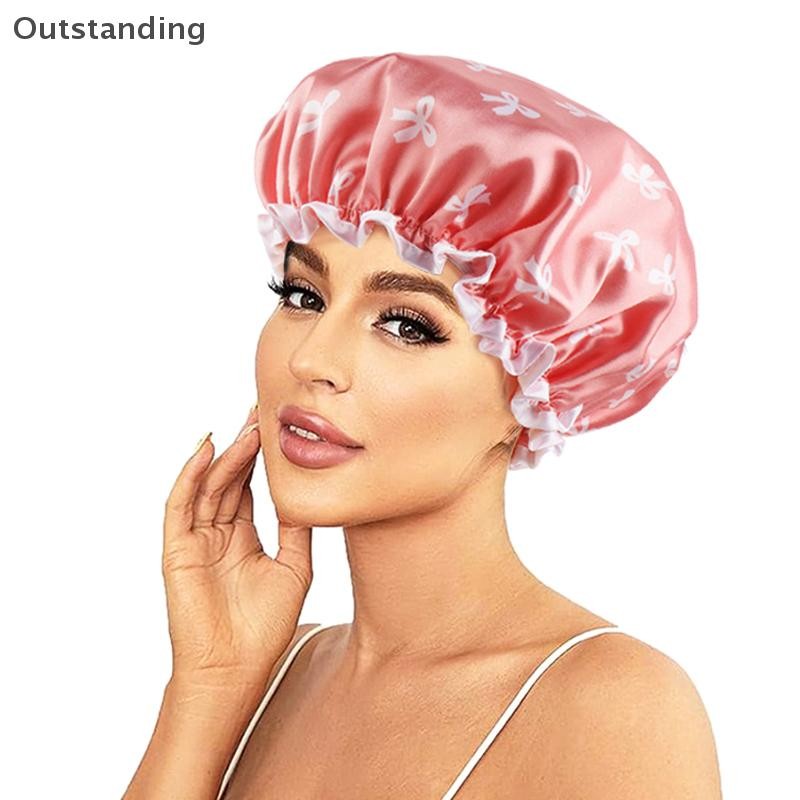 ที่โดดเด่นสองชั้นกันน้ําอาบน้ํากันเพรียงครัวผมปกห้องน้ําอาบน้ําหมวกยืดหยุ่นสบายใหม่ - รูปที่ 3