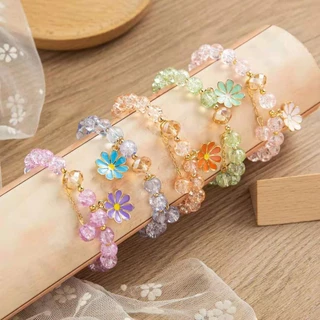 สร้อยข้อมือคริสตัล เดซี่ เกาหลี สําหรับผู้หญิง กำไล เครื่องประดับ #AG-0011
