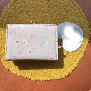 LHL BOUTIQUE กระเป๋าสตางค์ hello kitty bag สีชมพู กระเป๋าตัง สามพับ