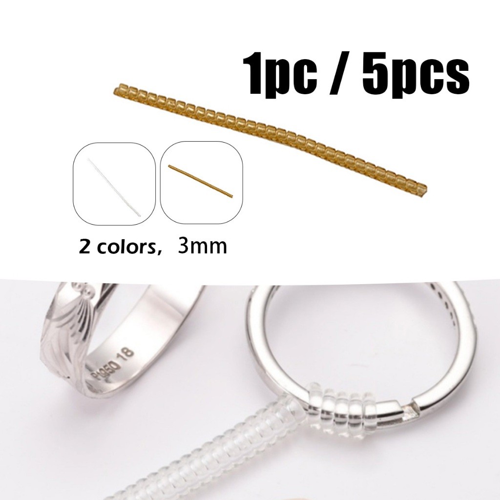 ร้านอยู่ที่ไทย 5ชิ้น 🔥ลดไซส์แหวน🔥ยาว10ซม.ที่ปรับแหวนหลวม เหมาะกับแหวนกว้าง1-3MM Ring Minimizer - รูปที่ 3