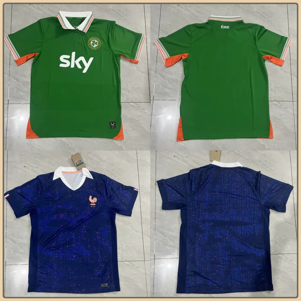 25-26 France Ireland UEFA Short Sleeve Jersey Home Football T-shirt