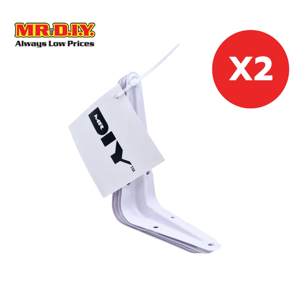 [2 แพ็ก] MR.D.I.Y ขาจับเหล็กฉาก เหล็กเข้ามุม ขนาด 3 X 4 นิ้ว (4 ชิ้น/แพ็ก)