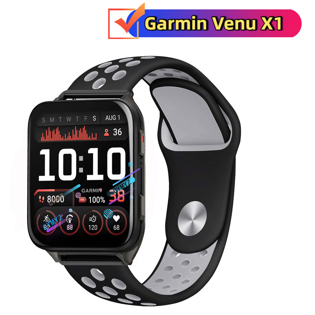 สาย Garmin Venu X1 สายซิลิโคนสําหรับ Garmin Venu X1 สายนาฬิกาอัจฉริยะ สายรัดข้อมือกีฬา