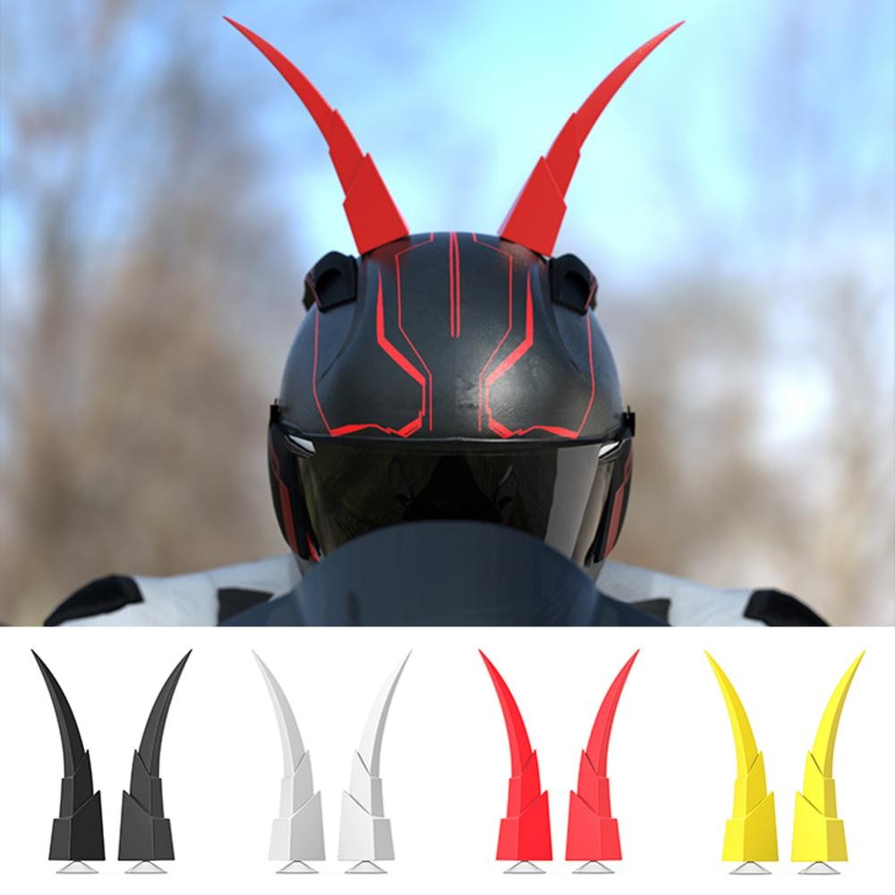 FYY หมวกกันน็อคมอเตอร์ไซค์ Devil Horns Long Bull Horn ไฟฟ้าด้านหน้าด้านหลังกันชนอุปกรณ์เสริมจักรยานจักรยานหมวกกันน็อกตกแต่ง - รูปที่ 6