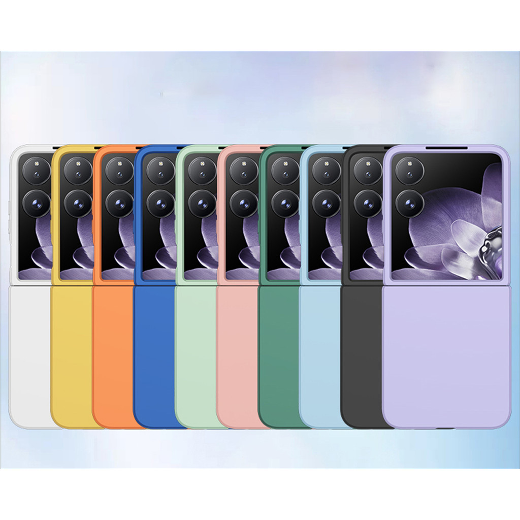 เคสโทรศัพท์สีลูกกวาดหรูหราเรียบง่ายสําหรับ Xiaomi MIX Flip 2 MIX Flip 2 Mixflip ฝาหลังแบบแข็งกันกระแทก