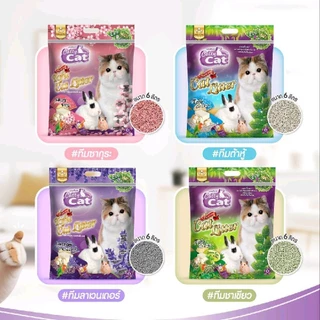 Catty cat ทรายแมวเต้าหู้ (แบบ 3 ถุง) มี 4 กลิ่น ชาเขียว ลาเวนเดอร์ เต้าหู้ ซากุระ