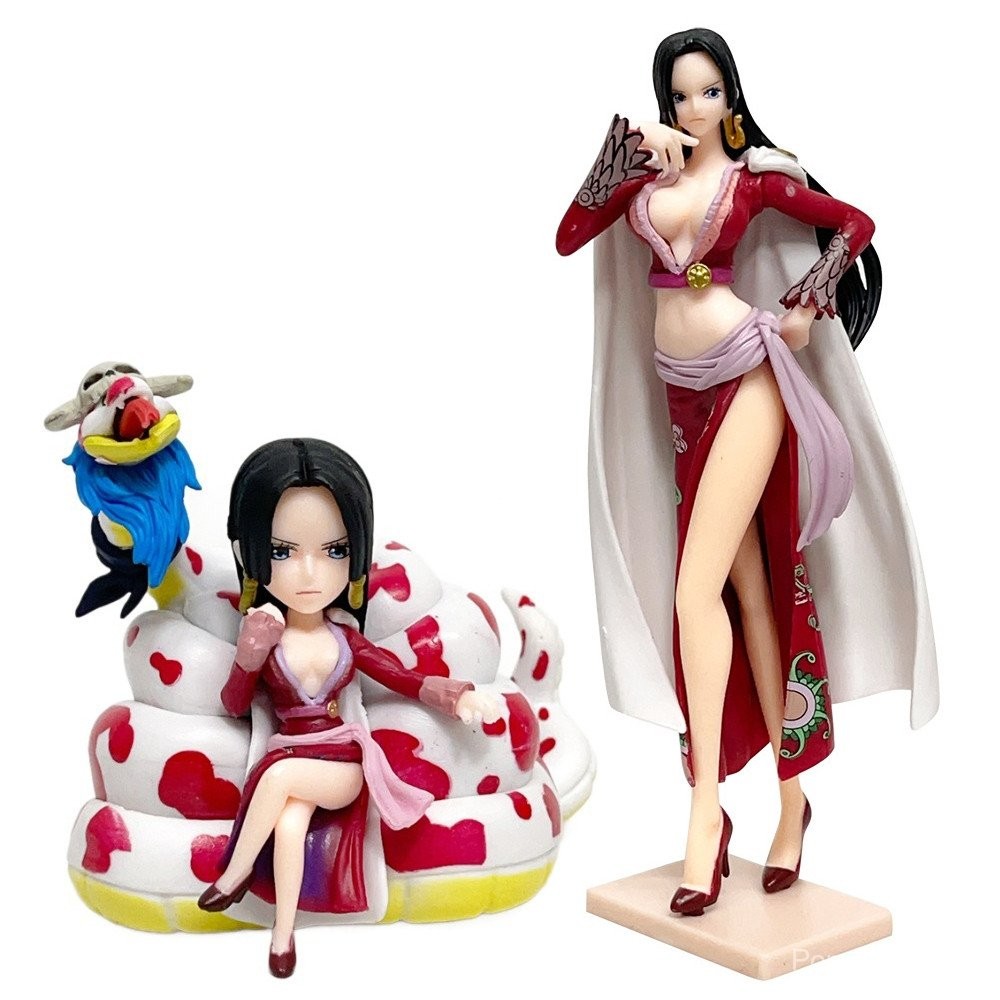 1 ชิ้น 8-18 ซม.อะนิเมะ One Piece รูป Luffy ปีงู Boa Hancock เซ็กซี่ Cheongsam Super Queen PVC ตัวเลขการกระทําตุ๊กตาของเล่น