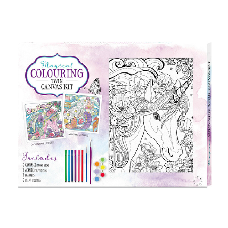 ชุดระบายสี 16ชิ้น ธิงค์คิน Canvas Kit