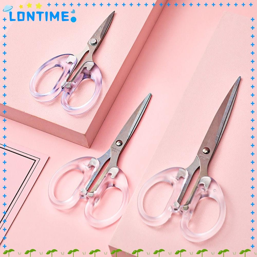LONTIME กรรไกรทํามือ, การ์ตูนสแตนเลสการ์ตูนความปลอดภัยกรรไกร, Kawaii ของขวัญอุปกรณ์การเรียนเครื่องเขียนเด็กความปลอดภัยกรรไกร