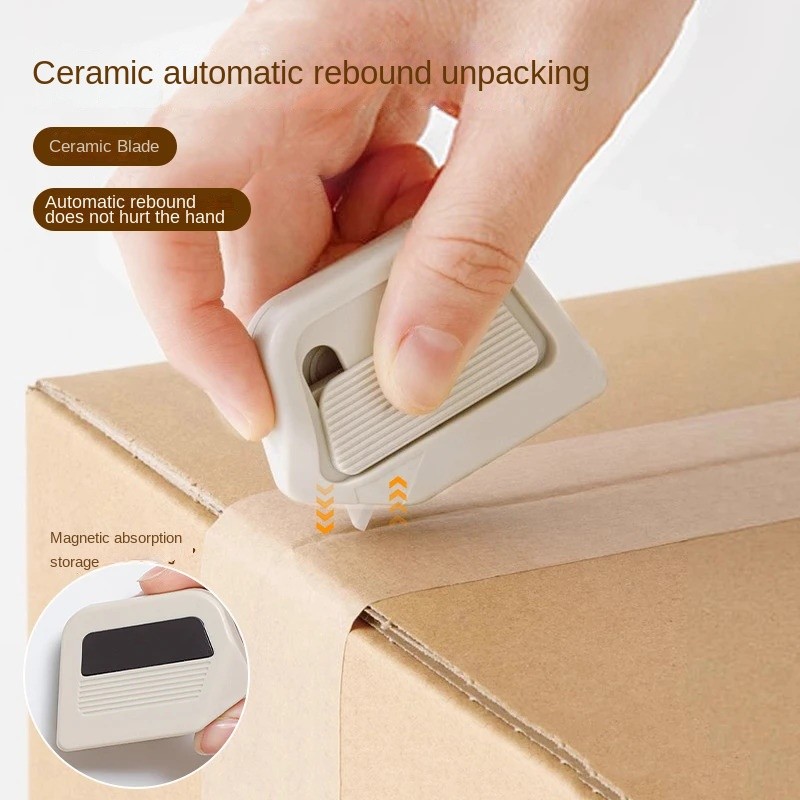 Magnetic Ceramic Unpacking Utility Knife Right Angle Groove Express Portable Tailoring Paper Box Unp