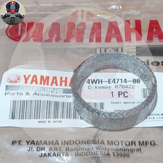 ปะเก็นกลางการเชื่อมต่อไอเสีย f1zr fizr ปะเก็นท่อไอเสียเดิมญี่ปุ่น 4WH-E4714-00 KF3