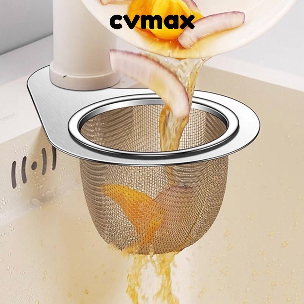 Cvmax แห้งและเปียกแยกอ่างล้างจานท่อระบายน้ําตะกร้าสแตนเลสท่อระบายน้ําน้ําตะกร้าท่อระบายน้ําชั้นวางหงส์รูปร่างครัวอ่างล้างหน้าออแกไนเซอร์