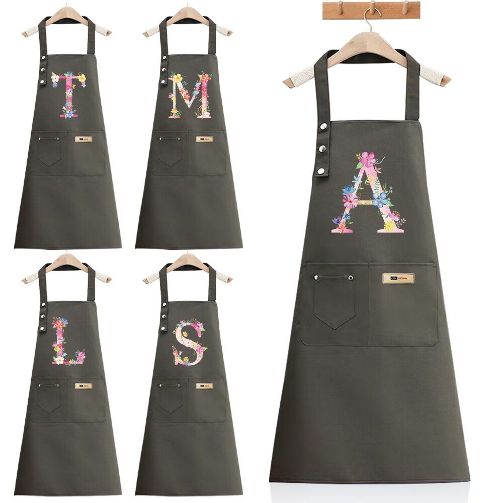 Kitchen Apron Waterproof Chef's Gardening Apron  Work Apron Green pink Original