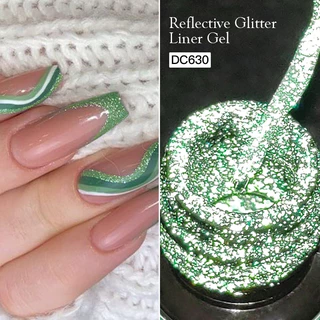 MTSSII 5ml สะท้อนแสง Glitter Line Gel ยาทาเล็บเลเซอร์ประกายฝรั่งเศส Line Drawing Painting Gel