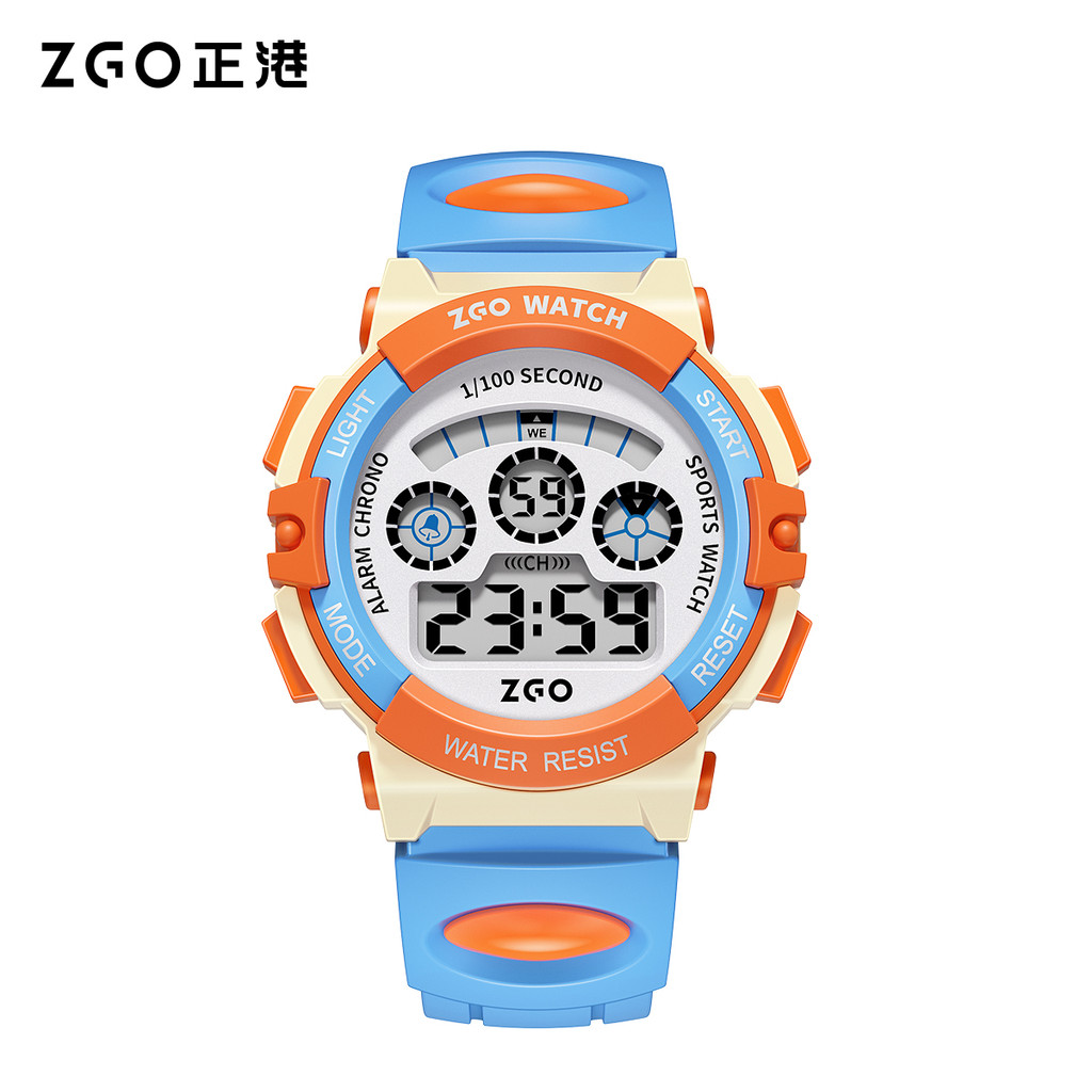 ZGO นาฬิกาเด็ก กันน้ำ 50M กันกระแทก มีนาฬิกาปลุก ปฏิทิน กีฬา นาฬิกาสำหรับเด็กผู้ชาย ของขวัญ นาฬิกาอิเล็กทรอนิกส์ 305