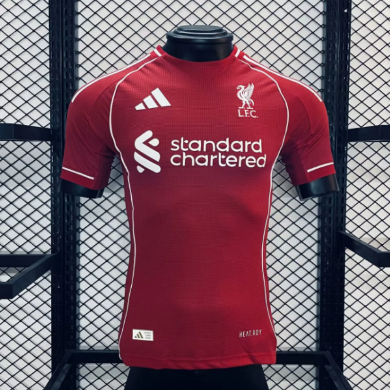 Player Edition 25-26 Liverpool Home เสื้อคุณภาพสูงเสื้อฟุตบอล S-2XL