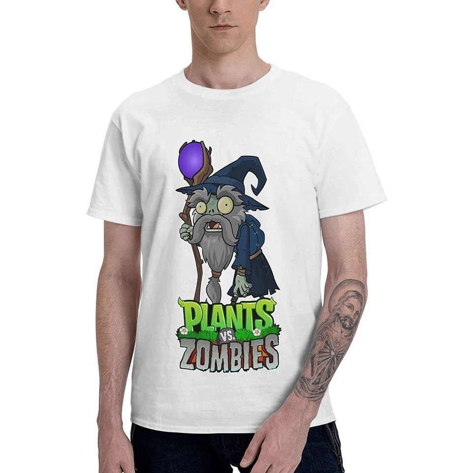 ผ้ามัดย้อม RockDSammy Plants Vs Zombies Master เสื้อยืดคอกลม รุ่น S-5XL