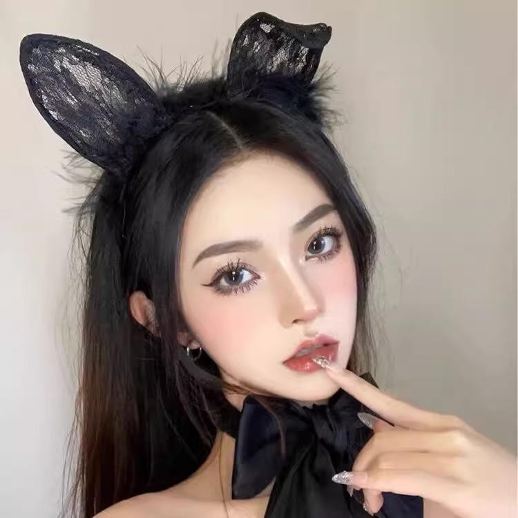 SexyNight 🌞🌞 ที่คาดผมลูกไม้ ที่คาดผมสุดน่ารัก สีดำ ราคาถูก พร้อมส่งจากไทย