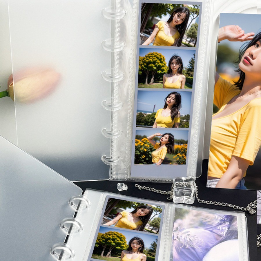 INSรายชื่อภาพยนตร์เห็ดkpopภาพกระดาษโฟลเดอร์รูปภาพไอดอลการเก็บรวบรวมหนังสือไล่ดาวภาพการ์ดขนาดเล็กที่เก็บหนังสือ
