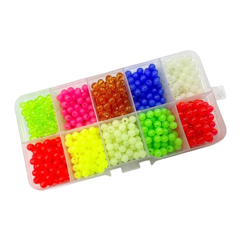 R * 1000 ชิ้น Luminously ลูกปัดตกปลารอบลูกปัด Stopper Rigs Lure อุปกรณ์เสริม