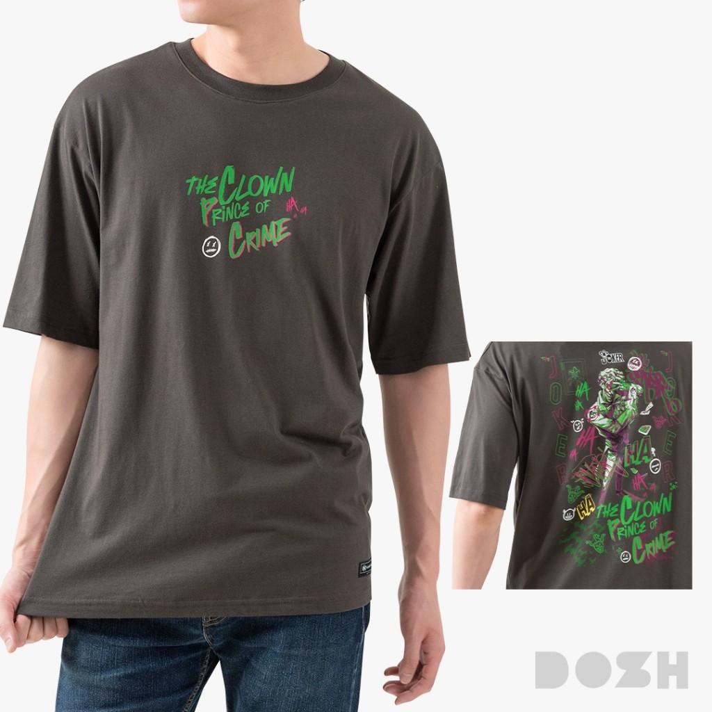 DOSH MEN'S OVERSIZED T-SHIRTS BATMAN เสื้อยืดโอเวอร์ไซส์ DBMT5312-CC (M-2XL)